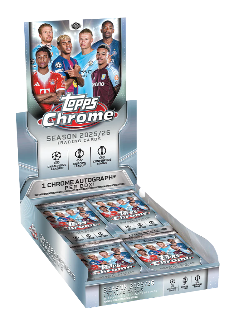2025-26 Topps Chrome UEFA Club Competitions - Hobby Box