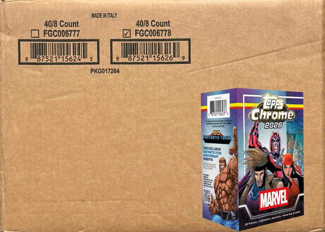 2026 Topps Chrome Marvel Comics - Value Box - (40 Box) Case