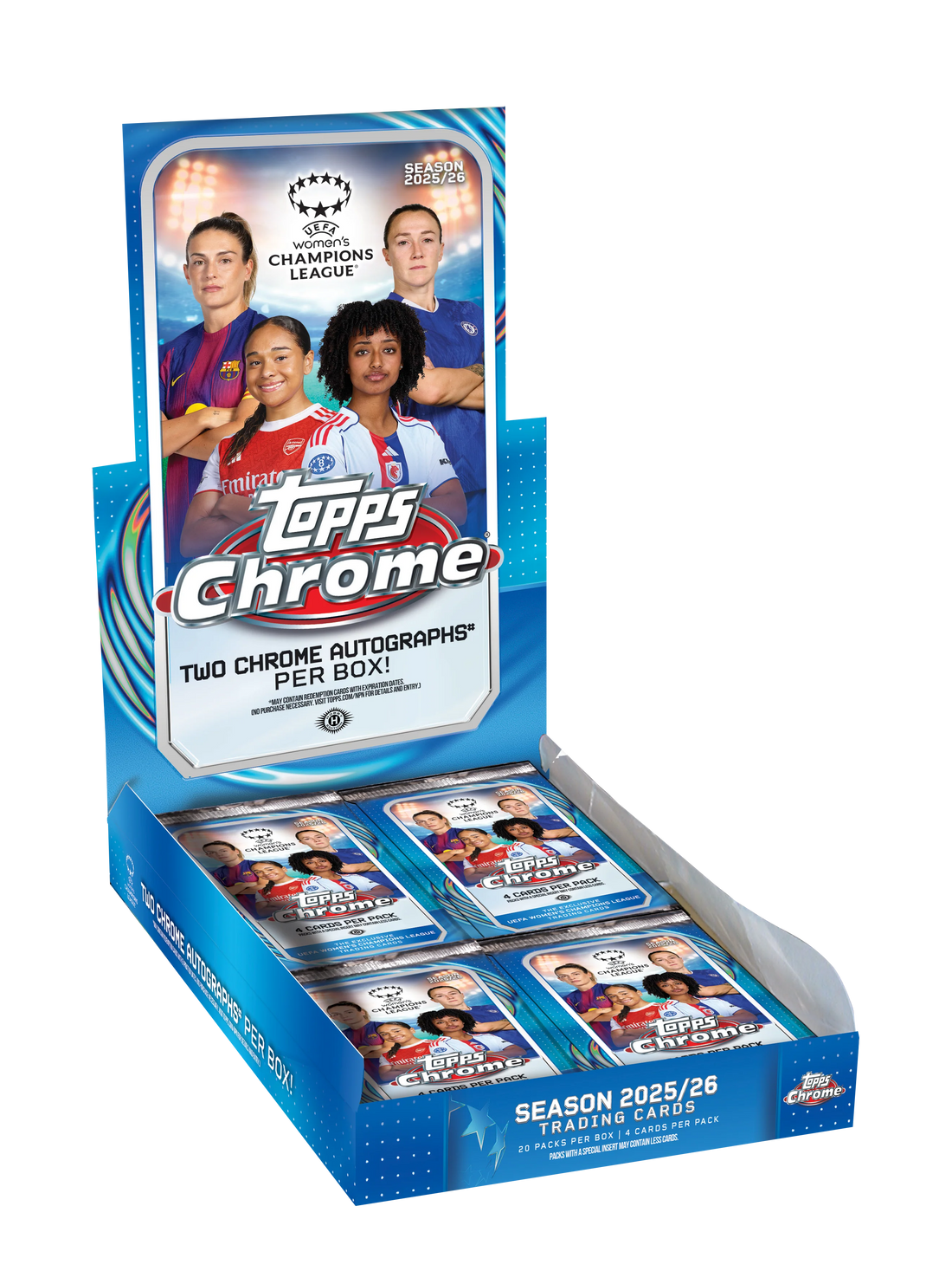 2025-26 Topps Chrome UEFA Women's Champions League - Hobby Box